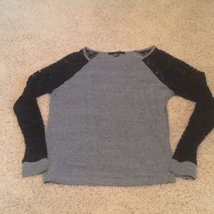 F21 Lace sleeve shirt